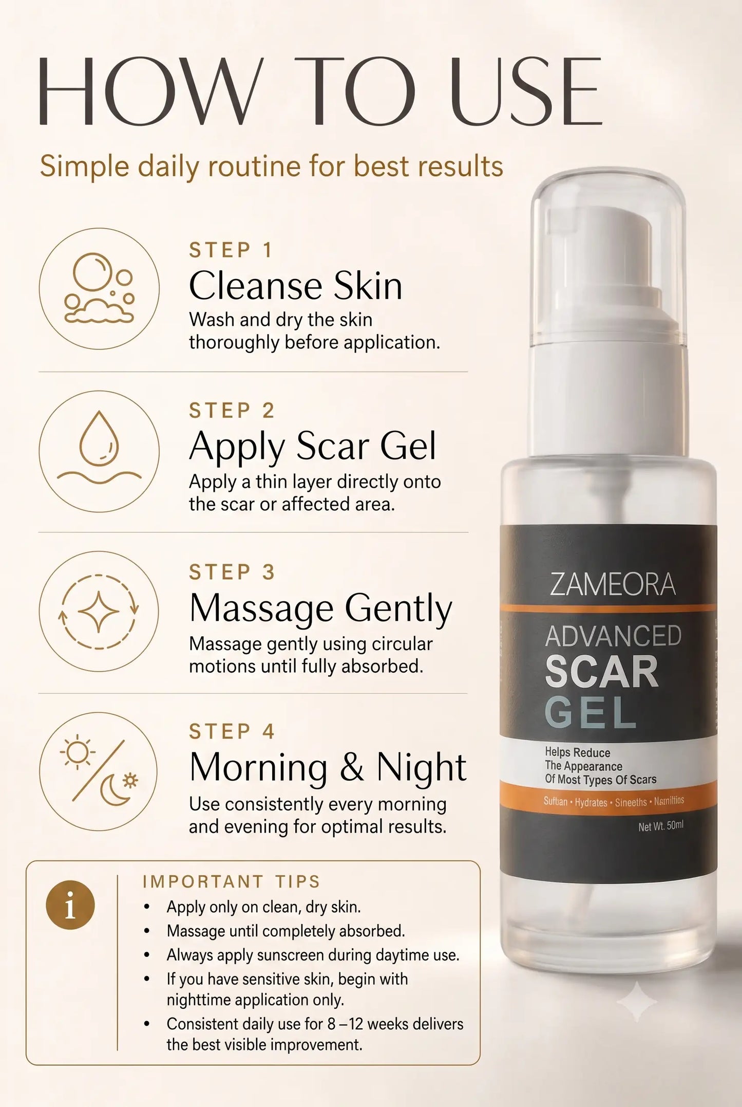 Zameora™ Advanced Scar Gel